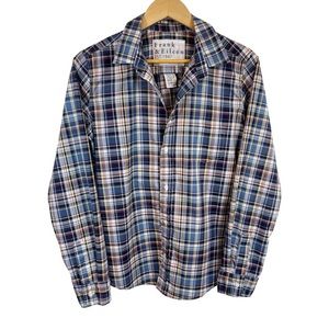 Frank & Eileen Blue Plaid Blouse